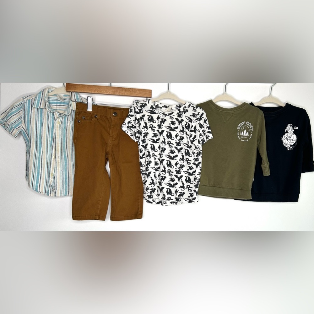 Bamboo Boys 12-18 Mo Lot of 5 | Janie & Jack, Brave Little Ones, Kate Quinn